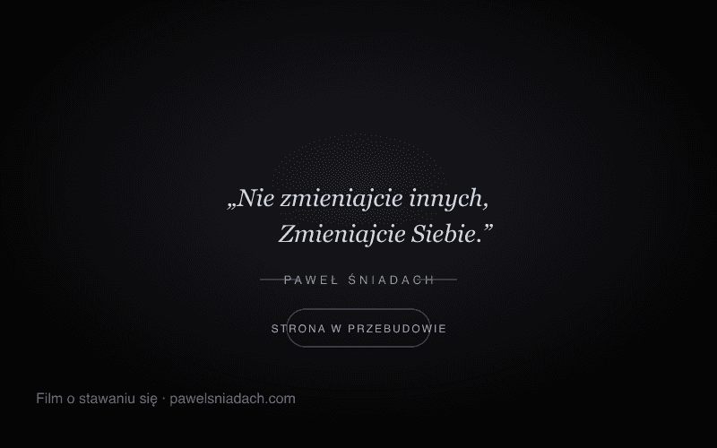 Podgląd strony Paweł Śniadach